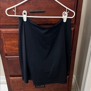 Lands' End Black control top Swim Midi Skirt